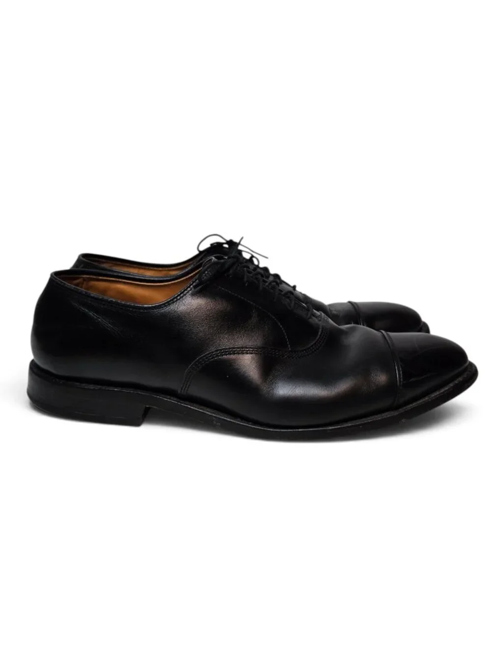 Allen Edmonds Park Avenue Dress Shoes Cap Toe Black Leather Office Dressy 10